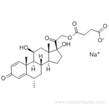 Pregna-1,4-diene-3,20-dione,21-(3-carboxy-1-oxopropoxy)-11,17-dihydroxy-6-methyl-, monosodium salt,( 57186200,6a,11b) CAS 2375-03-3